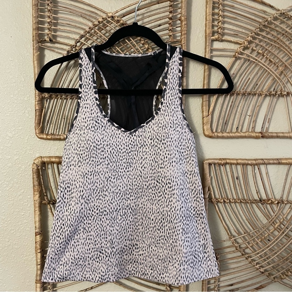 lululemon athletica Black and White Tank Top